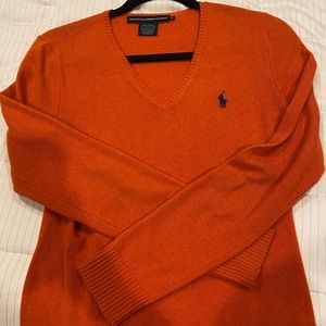 Ralph Lauren sweater! gorgeous orange! size M